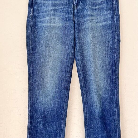 Marciano Womens Blue Regular Fit Medium Wash Raw Hem Denim Cigarette Jeans Sz 28 - Picture 10 of 11